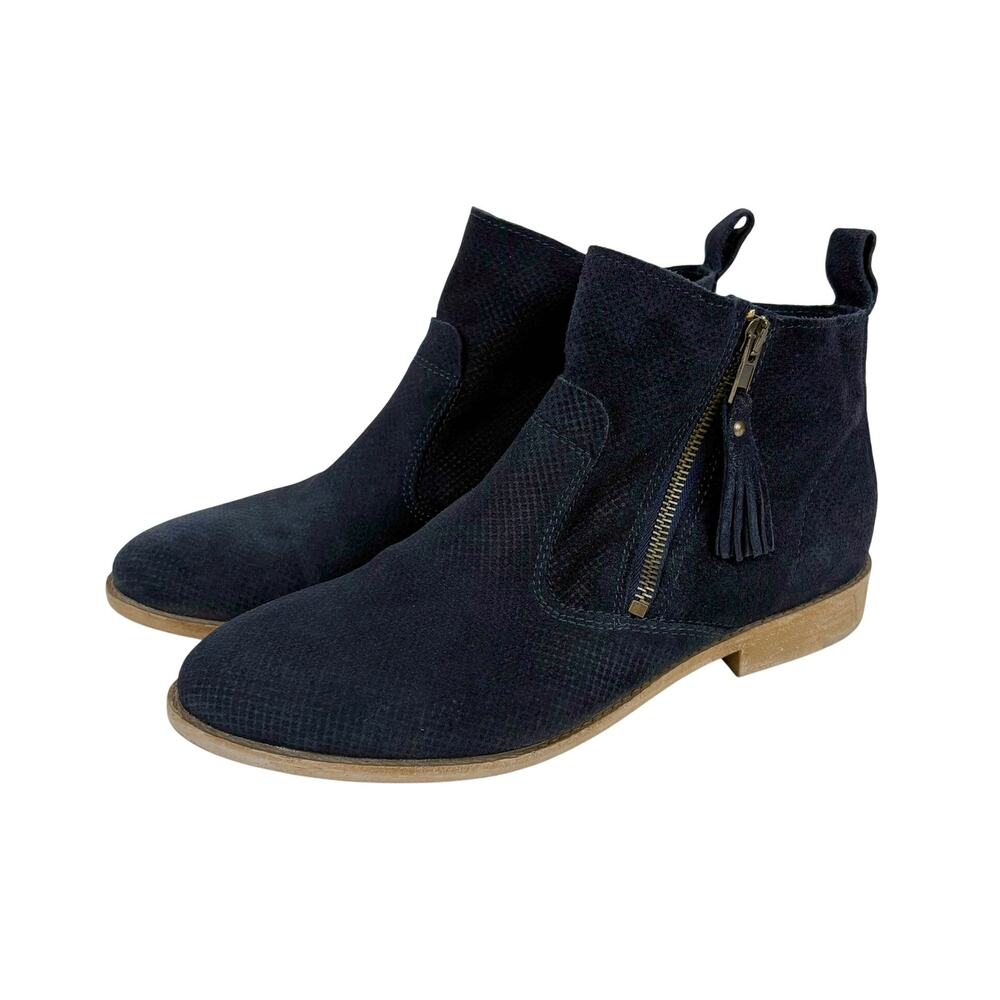 Tamaris Cigarra Suede Leather Ankle Boots in Blue Size 39